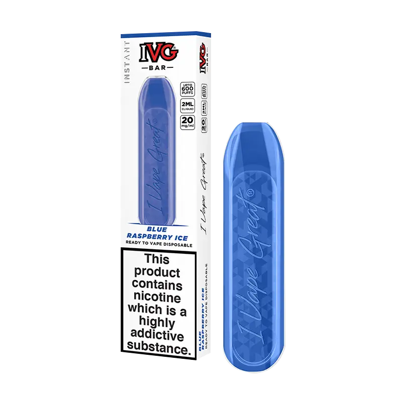 Product Variant Image Of Blue Raspberry Ice IVG Bar Disposable Vape Device Product Variant Image Of Blue Raspberry Ice IVG Bar Disposable Vape Device
