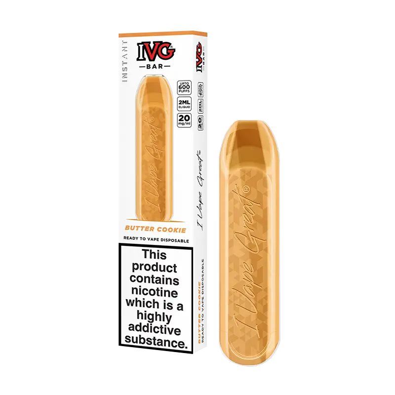 Product Variant Image Of Butter Cookie IVG Bar Disposable Vape Device Product Variant Image Of Butter Cookie IVG Bar Disposable Vape Device