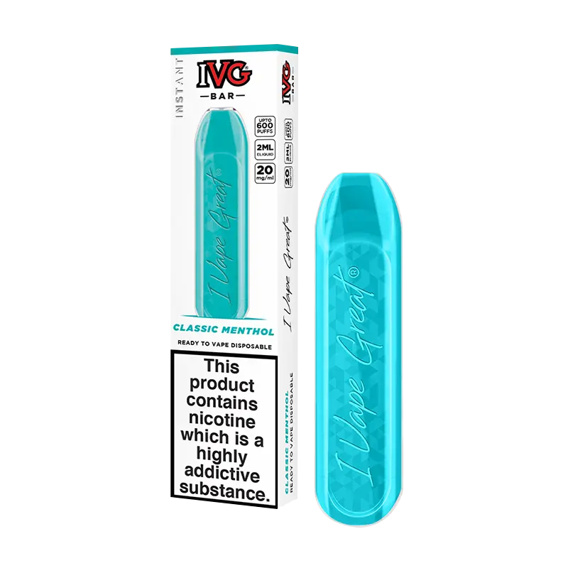 Product Variant Image Of Classic Menthol IVG Bar Disposable Vape Device Product Variant Image Of Classic Menthol IVG Bar Disposable Vape Device