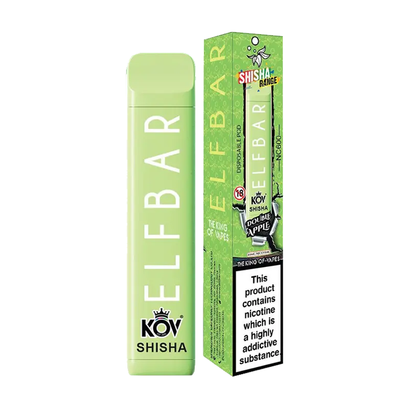 Product Variant Image Of Double Apple NC 600 Shisha Disposable Vape Device by Elf Bar Product Variant Image Of Double Apple NC 600 Shisha Disposable Vape Device by Elf Bar