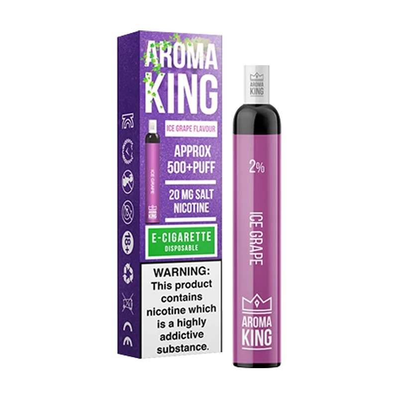 Product Variant Image Of Ice Grape Aroma King Regular Disposable Vape Product Variant Image Of Ice Grape Aroma King Regular Disposable Vape