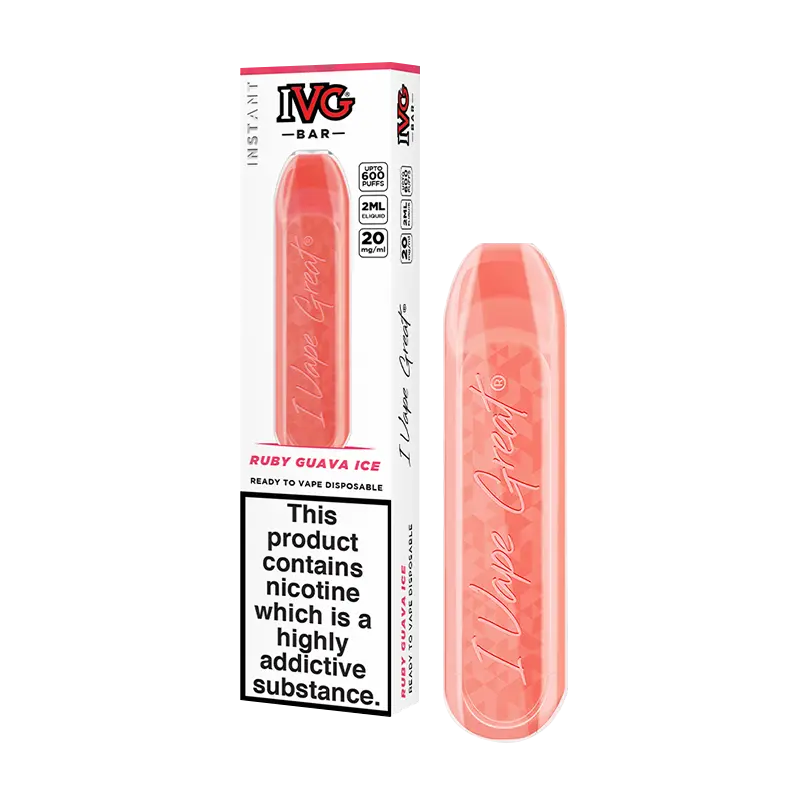 Product Variant Image Of Ruby Guava Ice IVG Bar Disposable Vape Device Product Variant Image Of Ruby Guava Ice IVG Bar Disposable Vape Device