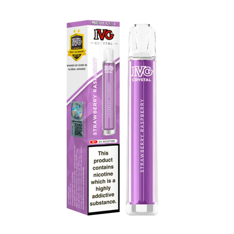 Product Variant Image Of Strawberry Raspberry Crystal Bar Disposable Vape by IVG Product Variant Image Of Strawberry Raspberry Crystal Bar Disposable Vape by IVG