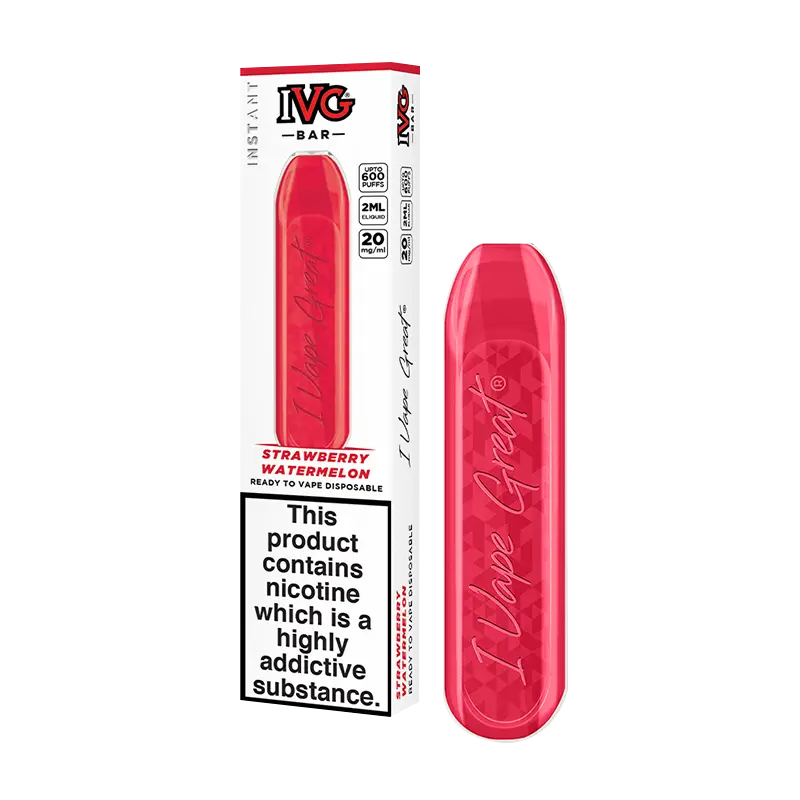 Product Variant Image Of Strawberry Watermelon IVG Bar Disposable Vape Device Product Variant Image Of Strawberry Watermelon IVG Bar Disposable Vape Device