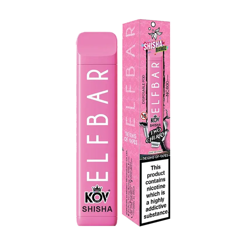 Product Variant Image Of Two Cherry NC 600 Shisha Disposable Vape Device by Elf Bar Product Variant Image Of Two Cherry NC 600 Shisha Disposable Vape Device by Elf Bar
