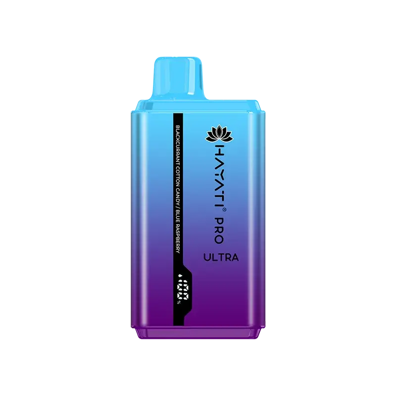 Product Image Of Blackcurrant Cotton Candy Blue Raspberry Hayati Pro Ultra Dispsoable Vape 0mg Product Image Of Blackcurrant Cotton Candy Blue Raspberry Hayati Pro Ultra Dispsoable Vape 0mg