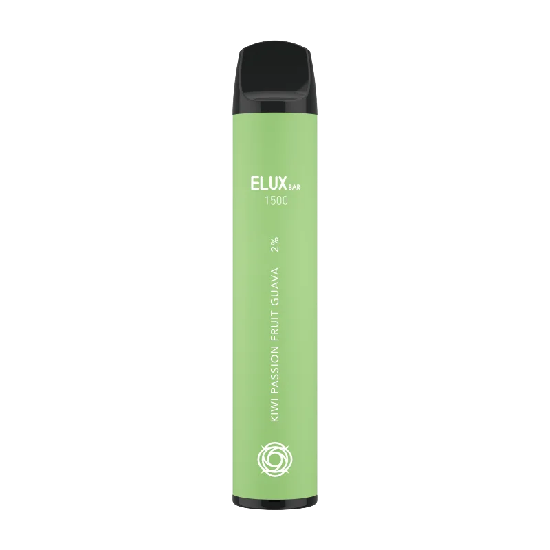Product Image Of Kiwi Passion Fruit Guava Elux Bar 1500 Disposable Vape Product Image Of Kiwi Passion Fruit Guava Elux Bar 1500 Disposable Vape
