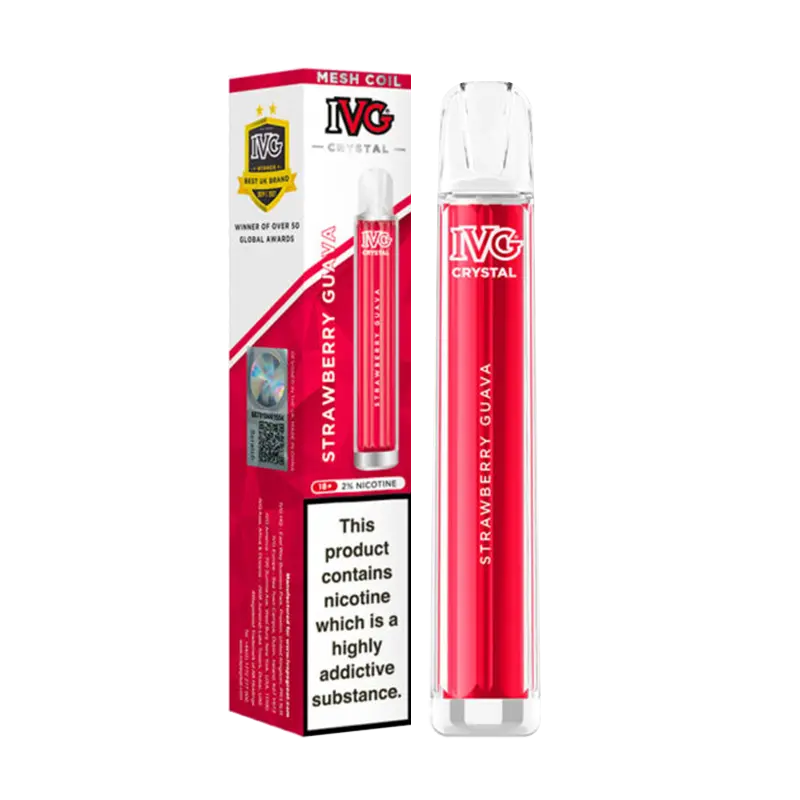 Product Image Of Strawberry Guava Crystal Bar Disposable Vape by IVG Product Image Of Strawberry Guava Crystal Bar Disposable Vape by IVG