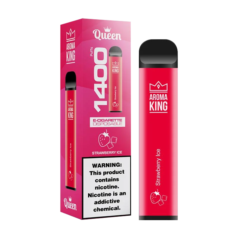 Product Image Of Strawberry Ice Aroma King Queen Disposable Vape Product Image Of Strawberry Ice Aroma King Queen Disposable Vape